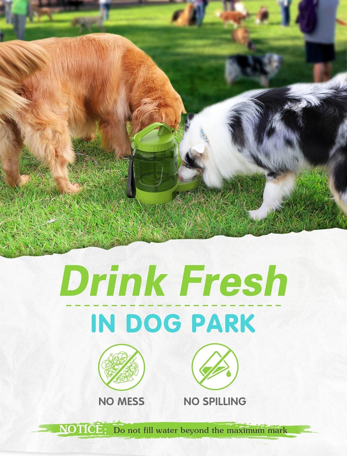 petdott Dog Water Dispenser,77OZ Dog Water Bottle for Large Dogs