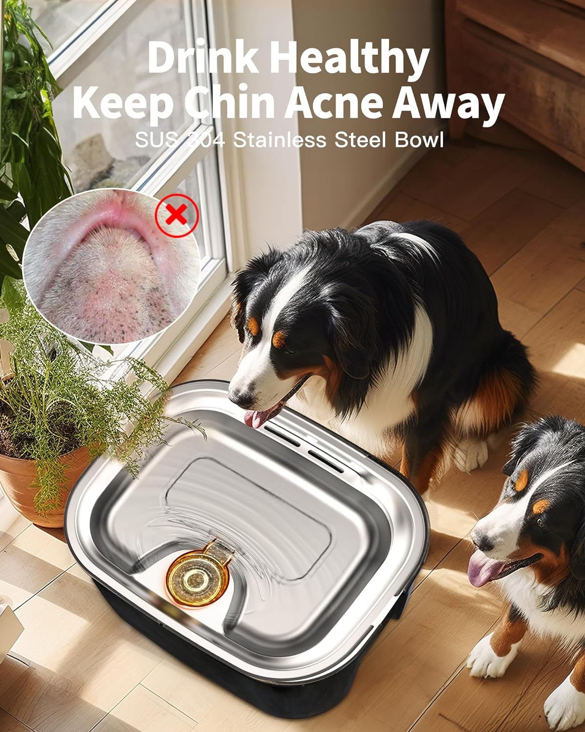 1 gallon dog water bowl best sale